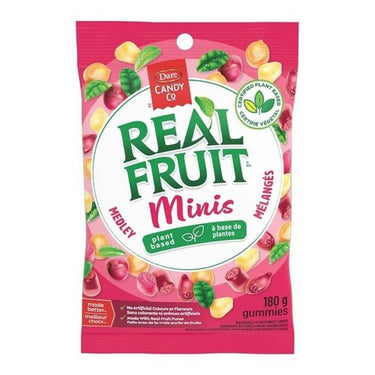 Realfruit Minis Medley Gummy Candy 180 Grams (Case Of 9) by Dare