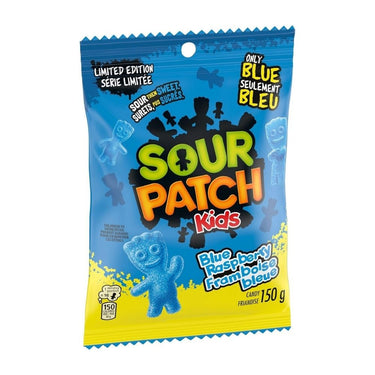 Blue Raspberry Flavoured Sour Gummies 150 Grams (Case Of 12) by Sour Patch Kids