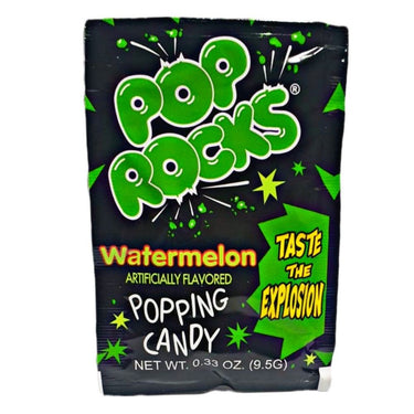Popping Candy Watermelon 9 Grams (Case Of 24) by Shock Rocks