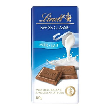 Swiss Classic Milk Chocolate Bar 100 Grams (Case Of 12) by Lindt