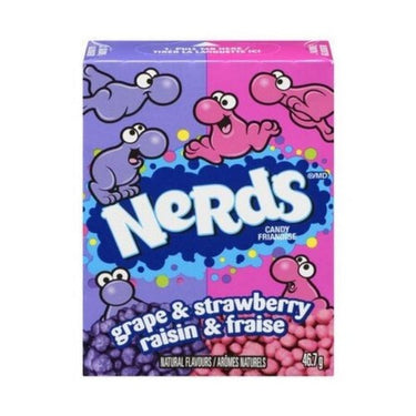 Nerds Grape And Strawberry Flavoured Candy 24 Count (Case Of 24) by Wonka