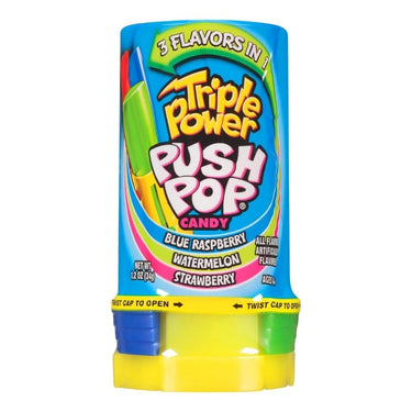 Triple Power Push Pop Candy 16 Count (Case Of 16) by Push Pop