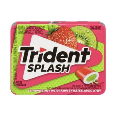 Splash Strawberry Kiwi Flavoured Gum 10 Count (Case Of 10) by Trident