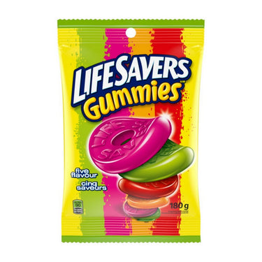 Gummies 5 Flavors 180 Grams (Case Of 12) by Life Savers