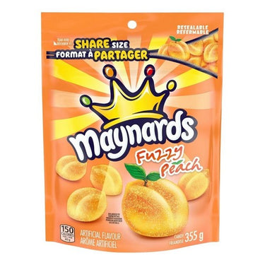 Fuzzy Peach Flavoured Sour Gummies 355 Grams (Case Of 12) by Maynards