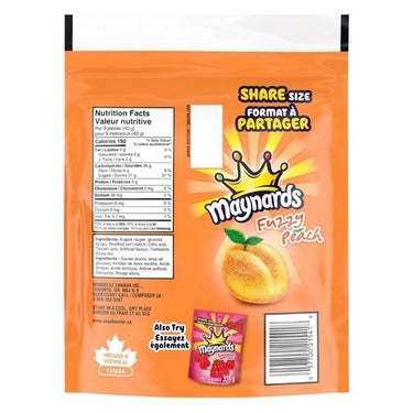 Fuzzy Peach Flavoured Sour Gummies 355 Grams (Case Of 12) by Maynards