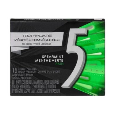 5 Gum Sugar-Free Gum Rainspearmint 10 Count (Case Of 10) by Wrigley's