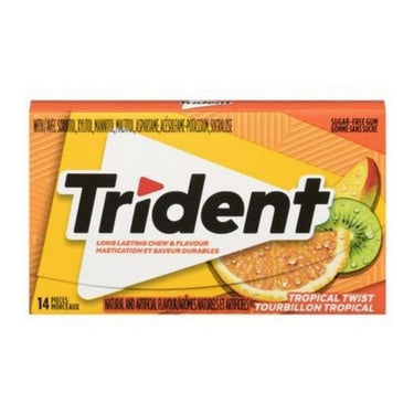 Tropical Twist Flavoured Sugar Free Gum 12 Count (Case Of 12) by Trident