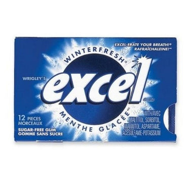 Excel Winterfresh Flavoured Sugar-Free Gum 12 Count (Case Of 12) by Wrigley's