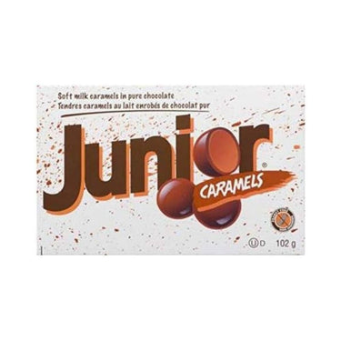 Soft Milk Caramels In Pure Chocolate 102 Grams (Case Of 12) by Junior