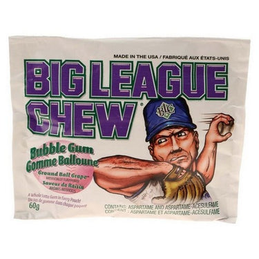 Grape Bubble Gum 60 Grams (Case Of 12) by Big League Chew