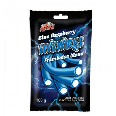 Livewires Blue Raspberry Cream Cables 100 Grams (Case Of 18) by Koala