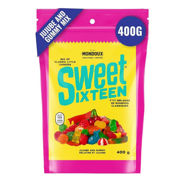 Sweet Sixteen Juby And Gummy Candy Mix 400 Grams (Case Of 6) by Mondoux