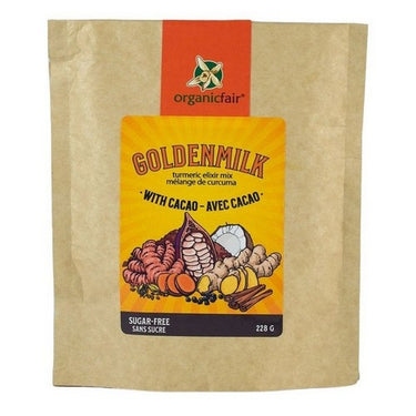 Organic Golden Milk Turmeric Chocolate Elixir Mix 228 Grams (Case Of 6) by Organic Fair