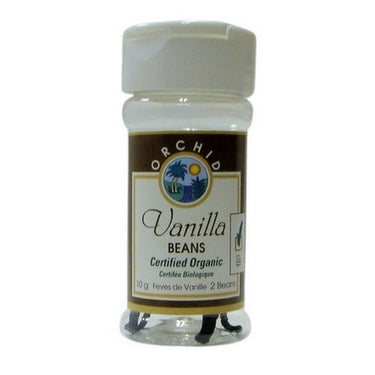 Organic Vanilla Beans Whole 10 Grams (Case Of 12) by Orchid