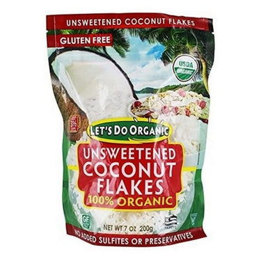 Organic Coconut Flakes 198 Grams (Case Of 12) by Lets Do Organics