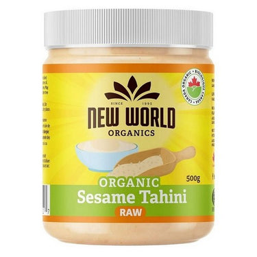 Organic Sesame Tahini Raw 500 Grams (Case Of 12) by New World Organics