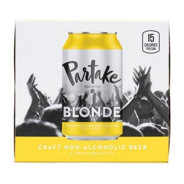 Non-Alcoholic Beer Blonde 4 X 355 Ml (Case Of 6) by Partake