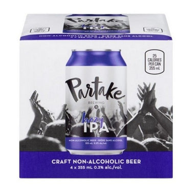 Non-Alcoholic Beer Hazy IPA 4 X 355 Ml (Case Of 6) by Partake