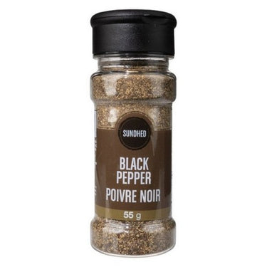 Pepper Black 55 Grams (Case Of 6) by Sundhed