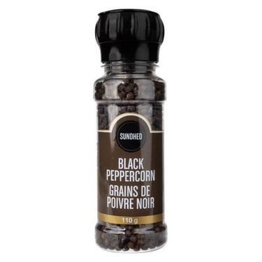 Peppercorns Black 110 Grams (Case Of 6) by Sundhed