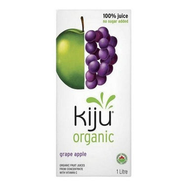 Organic Apple Grape 1 Litre (Case Of 12) by Kiju Organic