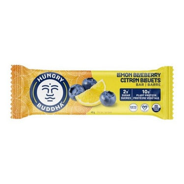 Keto Bar Lemon Blueberry 40 Grams (Case Of 12) by Hungry Buddha