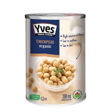 Organic Garbanzo Beans Chickpeas 398 Ml (Case Of 12) by Yves Veggie Cuisine