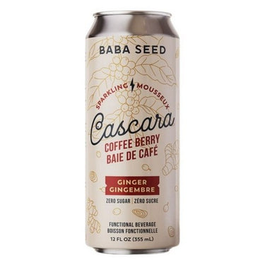 Sparkling Cascara Coffee Berry Ginger Zero Sugar 355 Ml (Case Of 12) by Baba Seed