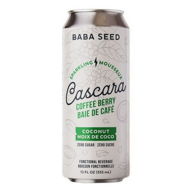 Sparkling Cascara Coffee Berry Coconut Zero Sugar 355 Ml (Case Of 12) by Baba Seed