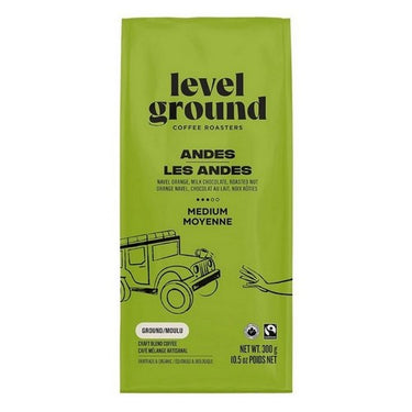 Organic Andes  Medium Ground 300 Grams (Case Of 6) by Level Ground