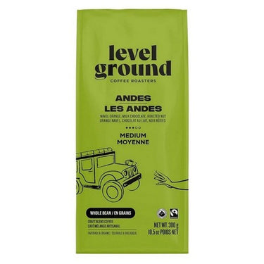 Organic Andes Medium Whole Bean 300 Grams (Case Of 6) by Level Ground