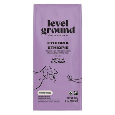 Organic Ethiopia Medium Ground 300 Grams (Case Of 6) by Level Ground