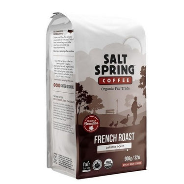 Organic French Roast Whole Bean Darkest Roast 908 Grams (Case Of 6) by Salt Spring Coffee
