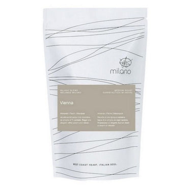 Vienna Medium Roast Whole Bean 340 Grams (Case Of 6) by Milano Coffee