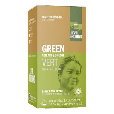 Green Tea Vibrant & Smooth 20 Bags (Case Of 12) by Level Ground