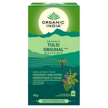 Organic Herbal Infusions Tulsi Original 25 Bags (Case Of 5) by Organic India