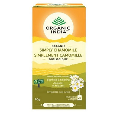 Organic Herbal Infusions Simply Chamomile 25 Bags (Case Of 5) by Organic India