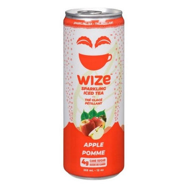 Sparkling Iced Tea Honeycrisp Apple 355 Ml (Case Of 12) by Wize Coffee Leaf