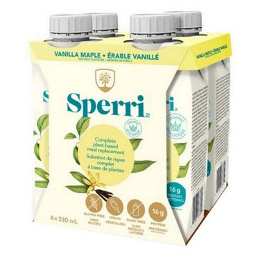 Organic Meal Replacement Shake Plant-based Vanilla Maple 4 X 330 Ml (Case Of 3) by Sperri