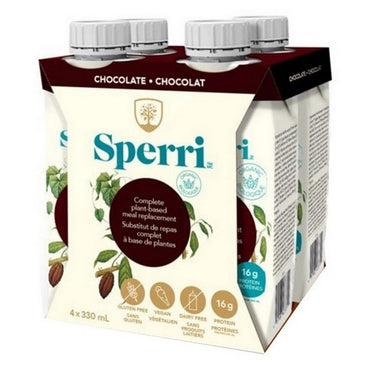 Organic Meal Replacement Shake Plant-based Chocolate 4 X 330 Ml (Case Of 3) by Sperri