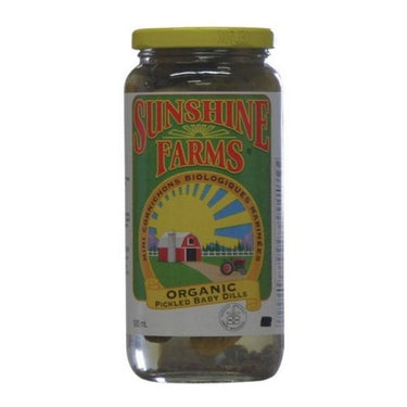 Organic Pickled Baby Dills 500 Ml (Case Of 12) by Sunshine Farms