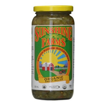 Organic Sweet Relish 500 Ml (Case Of 12) by Sunshine Farms