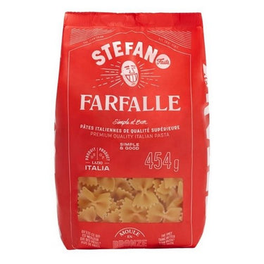 Farfalle Durum Semolina Bronze Die Cut 454 Grams (Case Of 16) by Stefano Faita