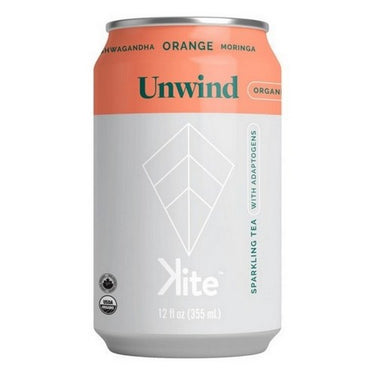 Organic Unwind Ashwagandha Orange w/Moringa 355 Ml (Case Of 12) by Kite