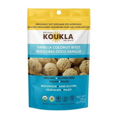 Organic Macaroons Vanilla Coco 150 Grams (Case Of 8) by Koukla Delights