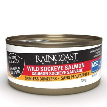 Salmon Sockeye Skinless Boneless 150 Grams (Case Of 12) by Raincoast Trading