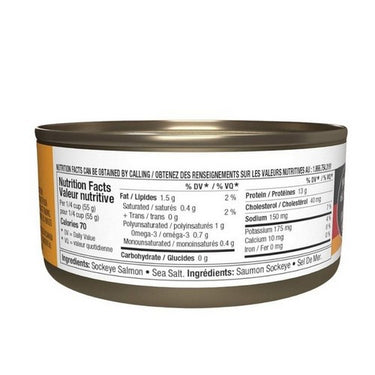 Salmon Sockeye Skinless Boneless 150 Grams (Case Of 12) by Raincoast Trading