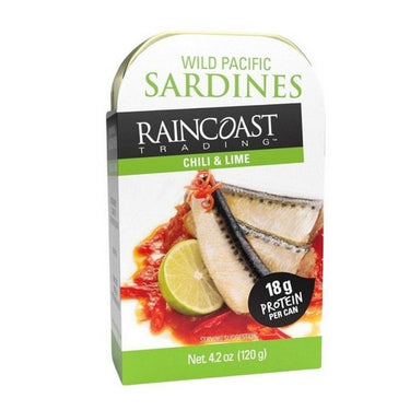 Sardines Wild Pacific Chili Lime 120 Grams (Case Of 12) by Raincoast Trading