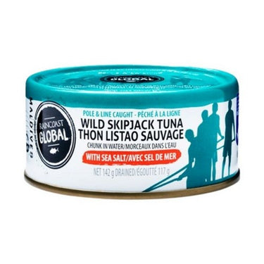 Tuna Wild Skipjack With Sea Salt Pole & Line Caught 142 Grams (Case Of 24) by Raincoast Trading